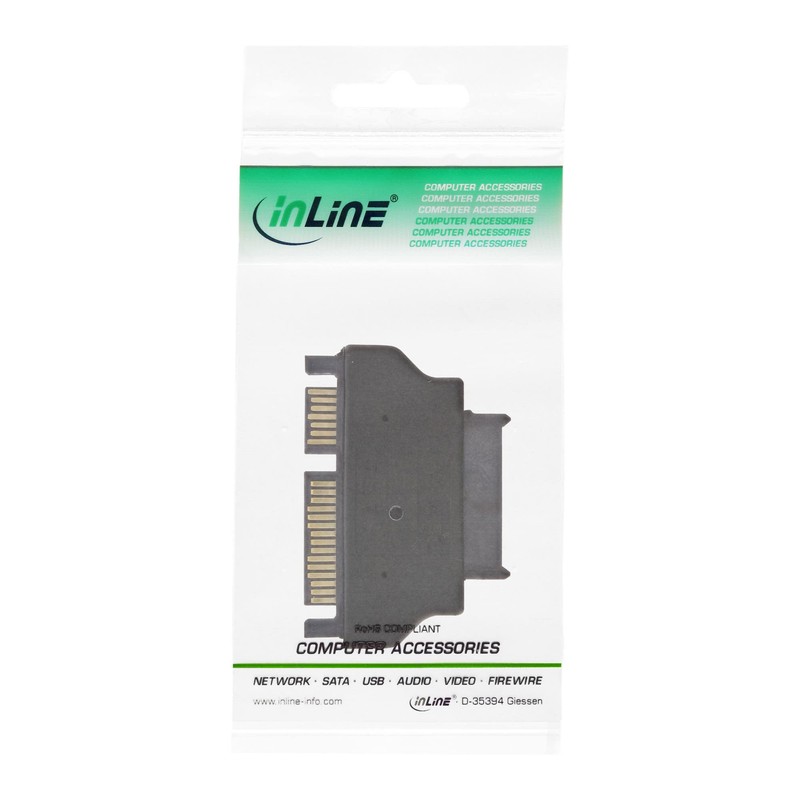 InLine - SATA to SATA Slim Adapter - Black