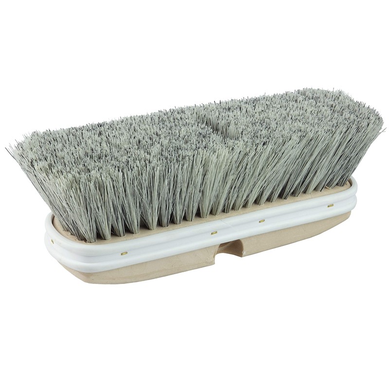 Weiler 44318 9-1/2" Truck Wash Brush, Grey Fiber Fill