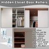 HCEWSBFD 2 Pcs Closet Sliding Door Hardware Wardrobe Roller Kit