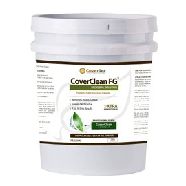 CoverTec CoverClean FG Microbial Fat, Oil, GreaseCleaner, Deep Cleaning, Non Hazardous (5 gal)