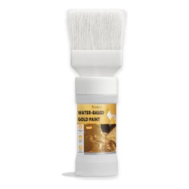 Pintura Dorada Base Agua Con Brocha Para Artesanías