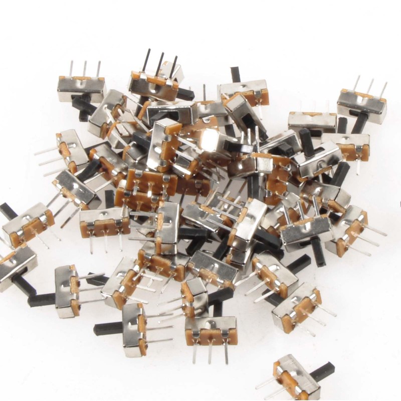 100pcs Ultra Mini Vertical Micro Slide Switch 2 Position 3