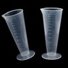 RUIAN Conical Measure Cup 100ml Capacity Cone Shape Translucent Plastic