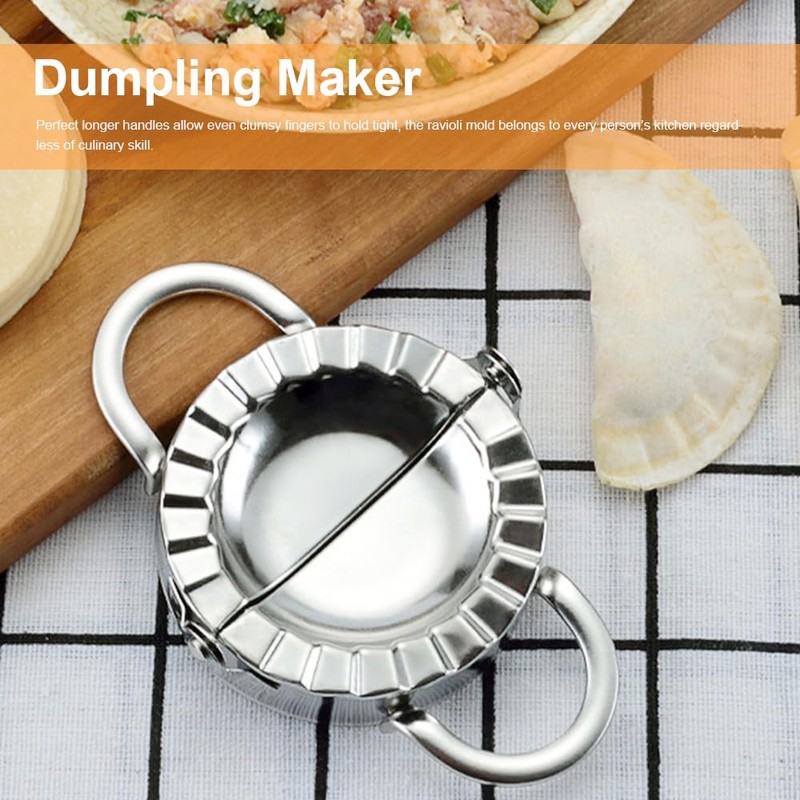 Dumpling Maker 3.7 Inch Stainless Steel Dumpling Machine Pastry Press