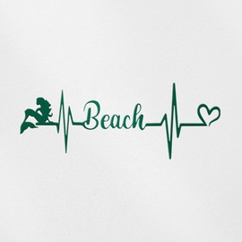 Transparent Decal Stickers Of Mermaid Beach Love (Green) Premium Waterproof Vinyl Decal Stickers For Laptop Phone Accessory Helmet Car Window Mug Tuber Cup Door Wall Decoration USCSKUS909455GR090622