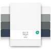 puredown® Set of 2 Premium Fitted Sheets 90 x 200