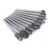 Veraly 10 Brocas Tungsteno Rebabas Rotativa Carburo 6mm