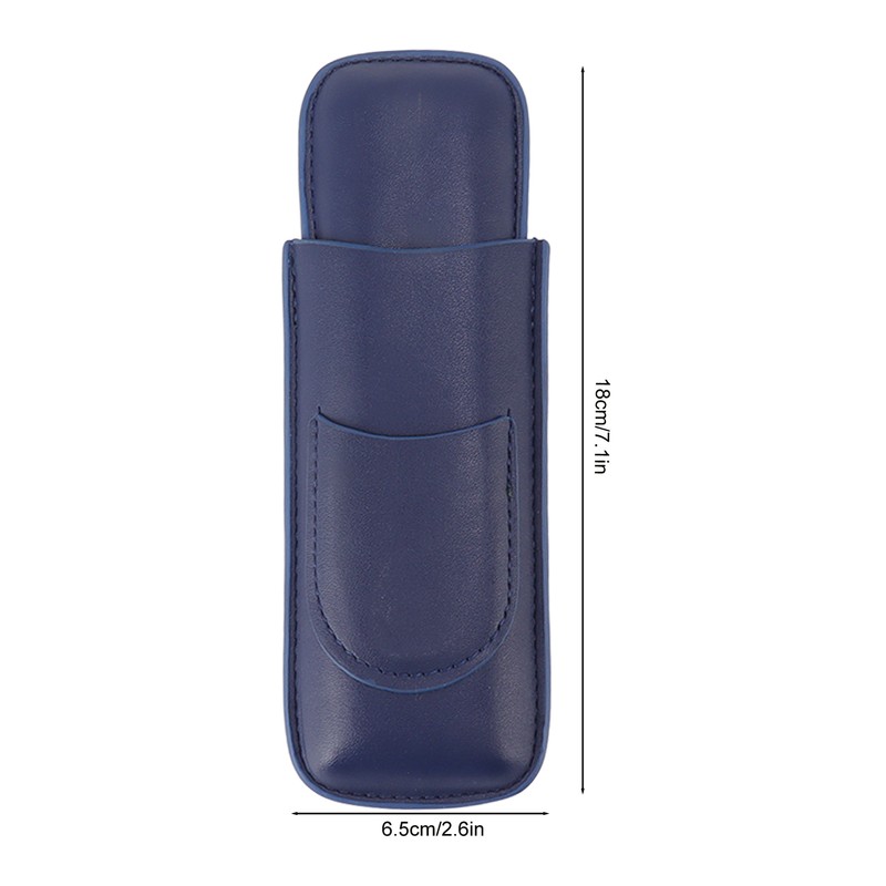 Cigar Case Elegant Vintage Hand Crafted Slim Portable 2 Fingers