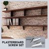 Pack of 220 Self-Drilling Plasterboard Dowels Set: 110 Insulation Dowels,