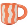 Jubilee Danica Stoneware Tangerine Groovy Mug - 10 oz, General