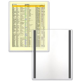 STORE SMART - Magnetic Frames - Rigid Plastic - 25-Pack - 8 1/2" x 11" - Lean / 5S / Six Sigma (HPP812X11M-LEAN-25)