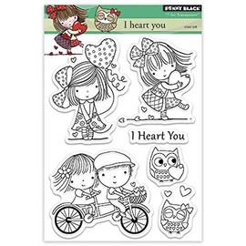 Penny Black Clear Stamps 5 x 6.5-inch Sheet-I Heart