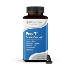 Pros-T - Prostate Support Supplement - Saw Palmetto, Phytosterol, Zinc, Nettle, Vitamin D-3 & B6 - Promote Healthy Prostate Function & Normal Urinary Flow - Improve Tissue Integrity - 60 Softgels