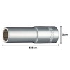 TONE Deep Socket (12 Square) 3D-10L Insertion Angle 0.3 inch