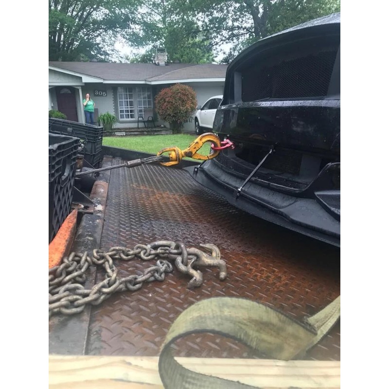 XRMXF Red Folding Tow Hook Fits for Chevy Camaro 2010-2015