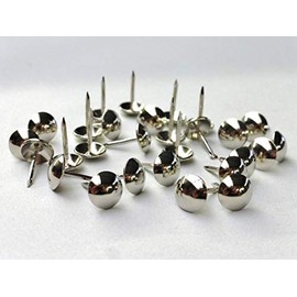 Pack of 50 Decorative Upholstery Nails/Tacks/PINS/Studs (Nickel/Silver/Chrome)