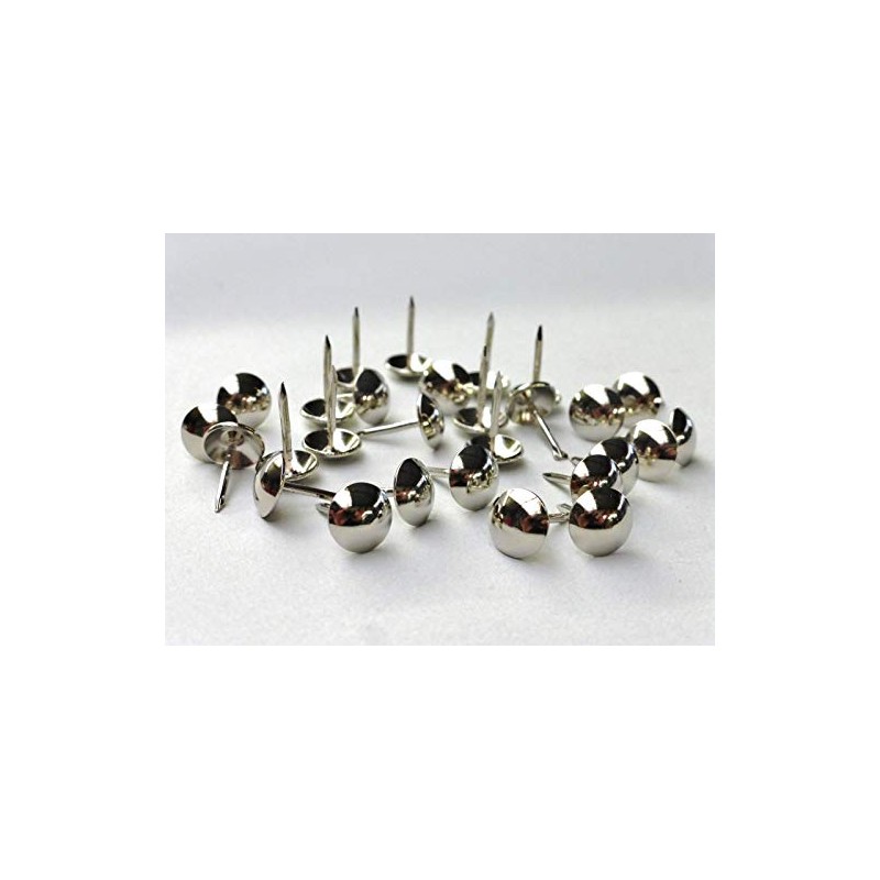 Pack of 50 Decorative Upholstery Nails/Tacks/PINS/Studs (Nickel/Silver/Chrome)