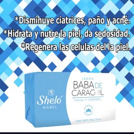 Baba De Caracol Shelo Jabón 100 Gramos 10 Pack