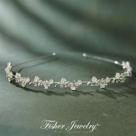 Bridal Hair Tiara Set - Fairy and Medieval Headpiece in Silver for Girls, Ideal as Bridal or Communion Confirmation Hair Accessories, Includes 2 Crowns
