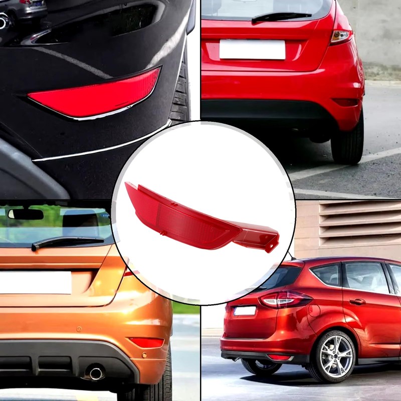Twowinds Bumper Reflector, Cat Eye Reflector, Red Reflector for Rear