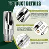 FLKQC 20 Pack Pig Water Nipple, 1/2" NPT Stainless Steel