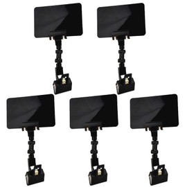 Heizi Pop Clips, Price Tags, Set of 5, Pop Clips, Writable Blackboard, Popstand, Display Cards (Black)
