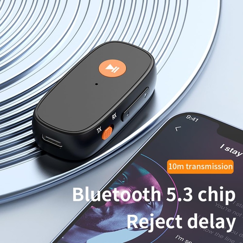 Byttlerom Bluetooth 5.3 Audio Transmitter and Receiver 2 in 1
