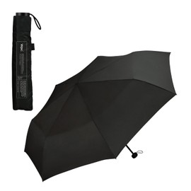 [2024] Wpc. Lightweight Folding Umbrella, AIR-LIGHT LARGE FOLD, Black, Rain Umbrella, Men's, Ribs, 24.0 inches (61 cm), Large, 6.3 oz (180 g), Men and Women, Lightweight, Slim, UV Protection, Simple,