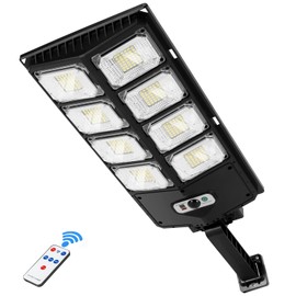 Solar Street Light, LED Solar Wall Light with Motion Sensor, Can be used with remote control, can be switched between three modes.IP65 waterproof for yard, garden, path, parking lot etc (1PC)