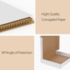 RLAVBL 12x10x2 Shipping Boxes Set of 25, White Corrugated Cardboard