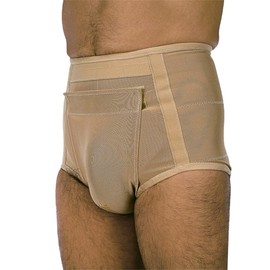 Orliman® Hernia Slip Brief for Men | 110cm | Dual Foam Cushions & Scrotal Band | Adjustable Inguinal Hernia Support