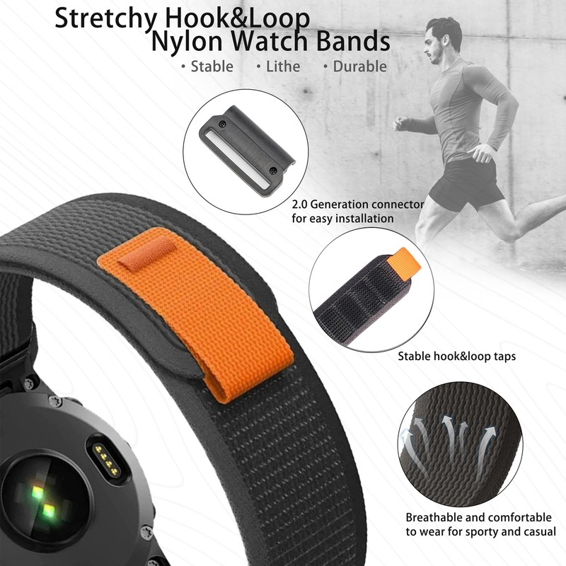 Zeit Diktator 22mm Quickfit Watch Bands Compatible With Garmin Fenix