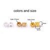 Malahill Excellent Quality Brass Spacer Beads for Jewelry Making 50
