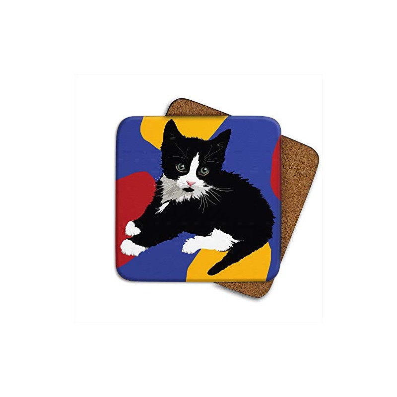 Kitten - Set of 4 Coasters - Leslie Gerry Animal