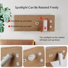 Modern LED Wall Sconce for Bedroom,Wood Plug in Wall Light