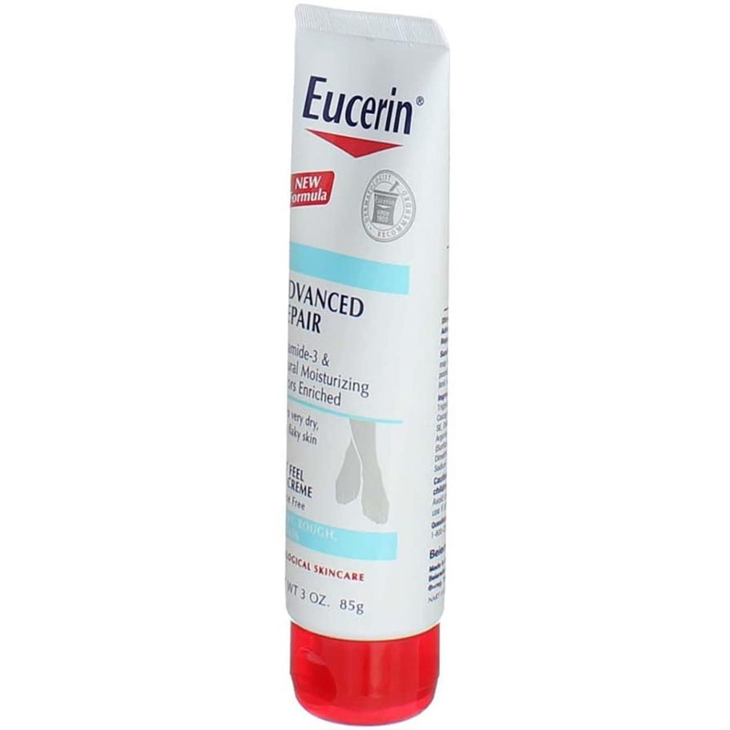 Eucerin Advanced Repair Foot Cream, Very Dry Skin, Light, Fragrance-Free,