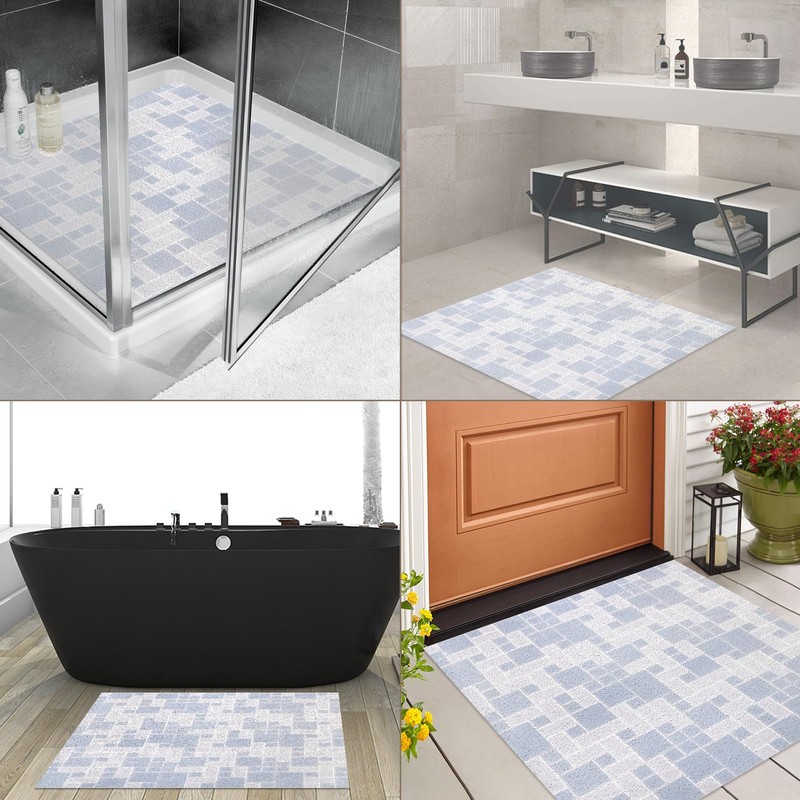 Square Shower Mat Non Slip: 36 x 36 Inch Bath