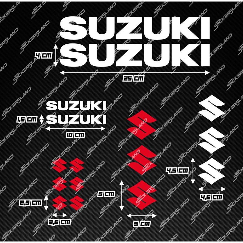 Pre-Cut Motorcycle Helmet Compatible Tank Sticker Kit Easy Fit Logos