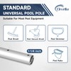 Orvella 16FT Telescopic Pool Pole, 2-Piece Aluminum Adjustable Pool Skimmer