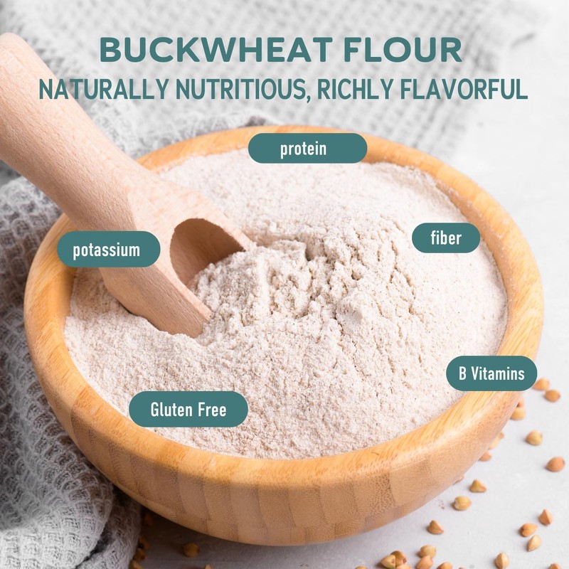 Fairhaven Mill Organic Buckwheat Flour - Whole Grain, Naturally Gluten-Free