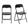 Homy Casa Folding Chairs with Padded Cushion, Comfortable Stackable Chairs
