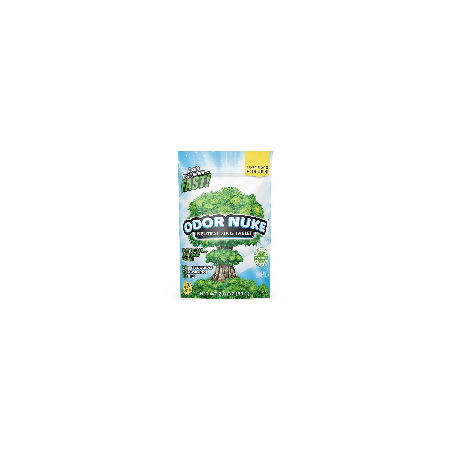 Human Urine Odor Neutralizer Tablets by ODOR NUKE - Kill Urine Smell In ...