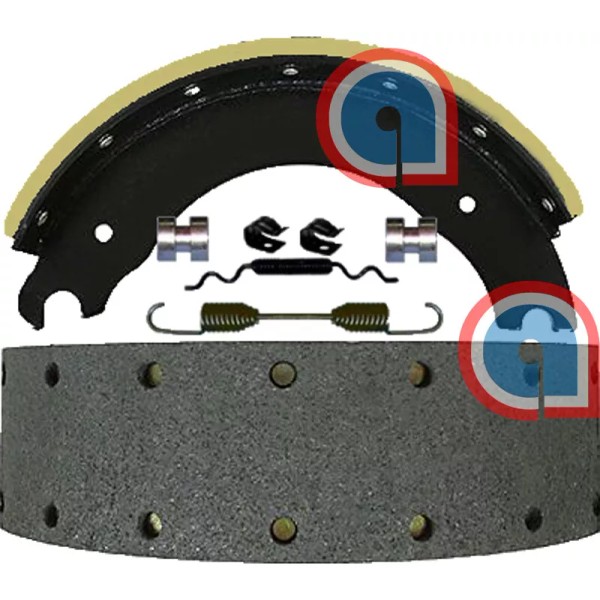 ALPAR 1308Q 15"x4" Front Brake Shoe Box Kit 23K Lining
