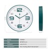 Topkey Silent Wall Clock 12 Inch Simple Design Non-Ticking Decorative