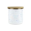 Purely Home Aqua Polka Dots Spots Decaf Tea Canister -