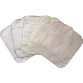 Subto Koton Cloth Napkins, Plain, Pastel Color, Set of 5
