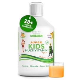 Swedish Super Kids Multivitamin Age 3+, Orange Flavour, 500 ml