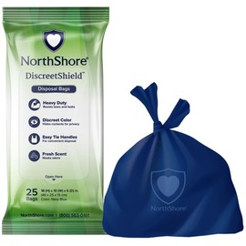 NorthShore DiscreetShield Disposal Bags, 75 Count (3/25s)
