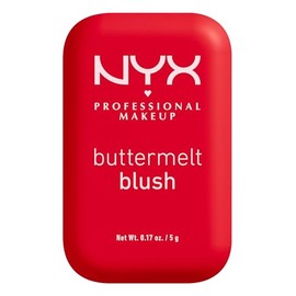 NYX Professional Makeup Buttermelt Blush, rubor en polvo de alta pigmentación, fórmula vegana, manteca de mango, almendra y karité, acabado suave hasta por 12H – Tono Butta Cherry Pop (Rojo Escarlata), 5g