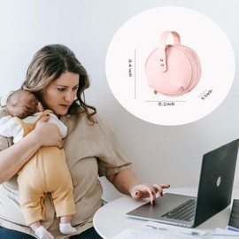 Pumping Bag for Wearable Breast Pump, Mini Breastpump Bag Case for Wireless Pumps, Hands Free Breast Pump Storage Pouch Bag for Working Moms Outdoor (Pink)